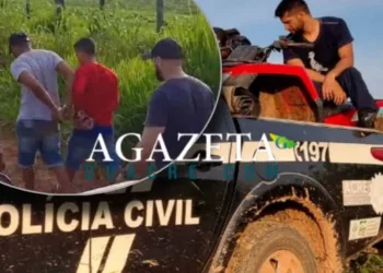 Bandidos invadem fazenda, amarram casal, roubam triciclo e são presos pela polícia