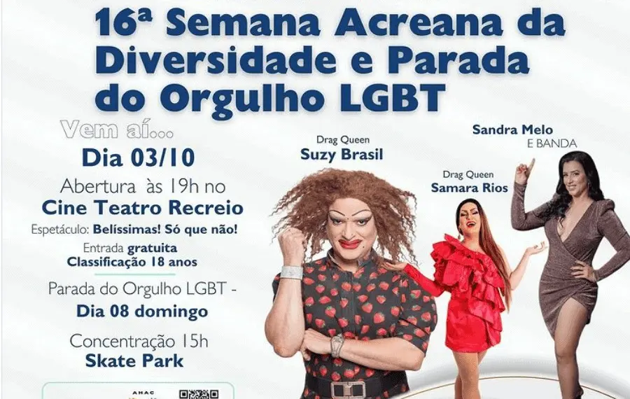 Com tema ‘Somos Iguais’, Semana da Diversidade começa nesta terça-feira no Acre