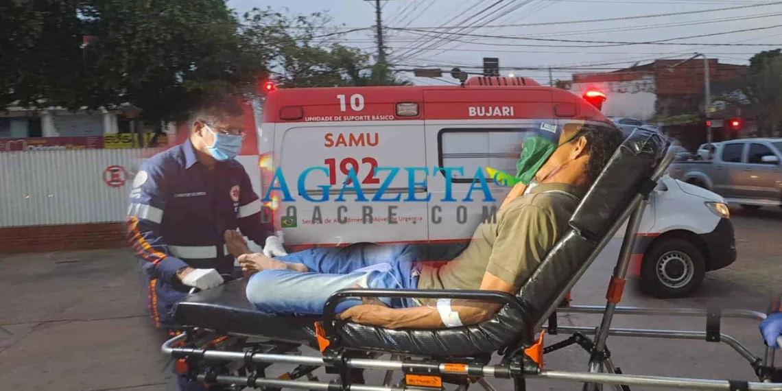 Homem sai para caçar e tem arma de fogo disparada acidentalmente contra o próprio rosto