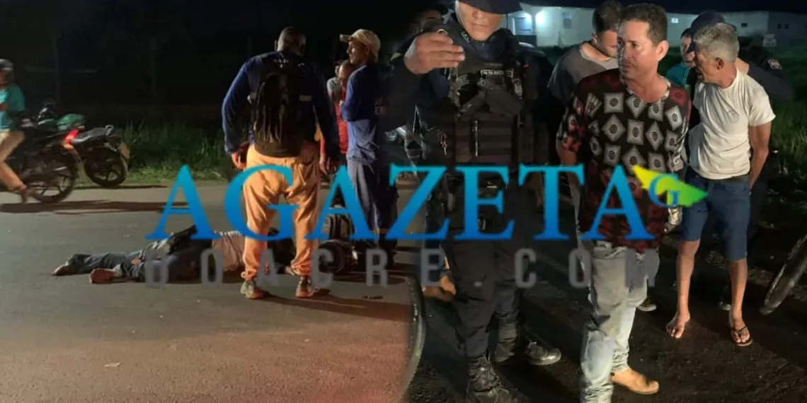 Homem atropela motociclista, tenta fugir e quase é linchado por moradores
