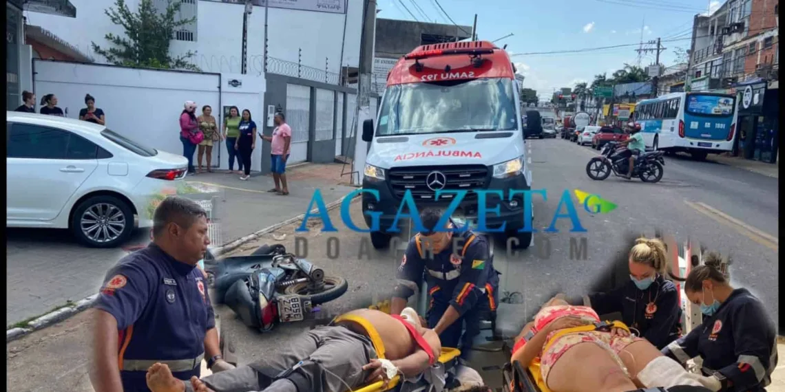 Atropelamento deixa três pessoas feridas em Rio Branco