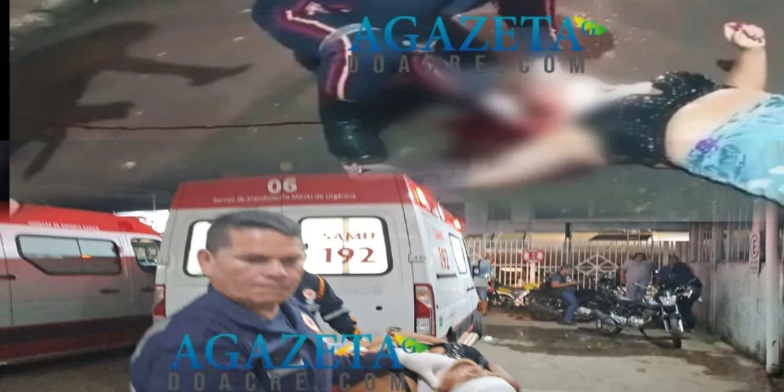 Mulher é atropelada por motociclista ao tentar atravessar avenida, em Rio Branco