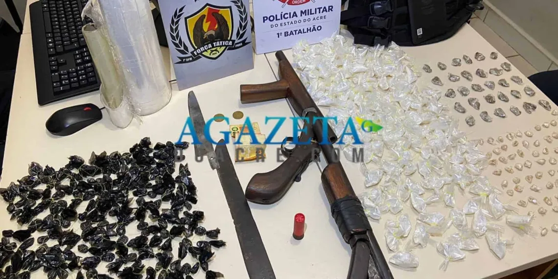 Polícia implode boca de fumo e prende traficantes com grandes quantidades de droga