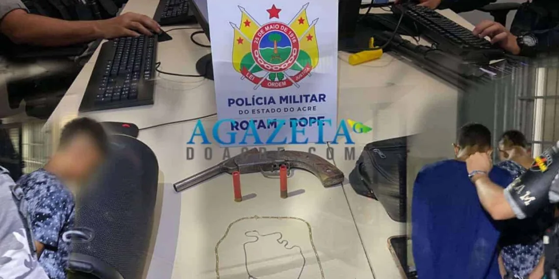 Adolescentes são apreendidos com arma de fogo após assalto na capital acreana