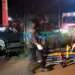 Após sair de igreja, homem perde controle de carro e bate em poste; acidente deixa testemunhas apavoradas