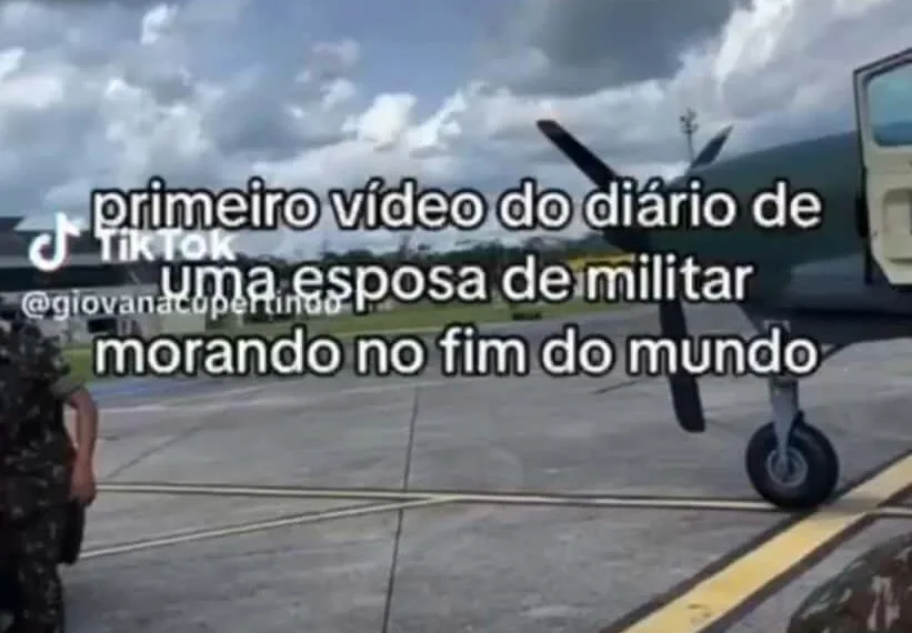 Mulher de militar tem conta suspensa no TikTok após ironizar cidade no interior do Acre: 'fim do mundo'