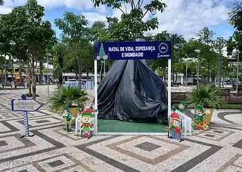 Casinha do Papai Noel em 2021 - Foto: Eldérico Silva/Rede Amazônica Acre