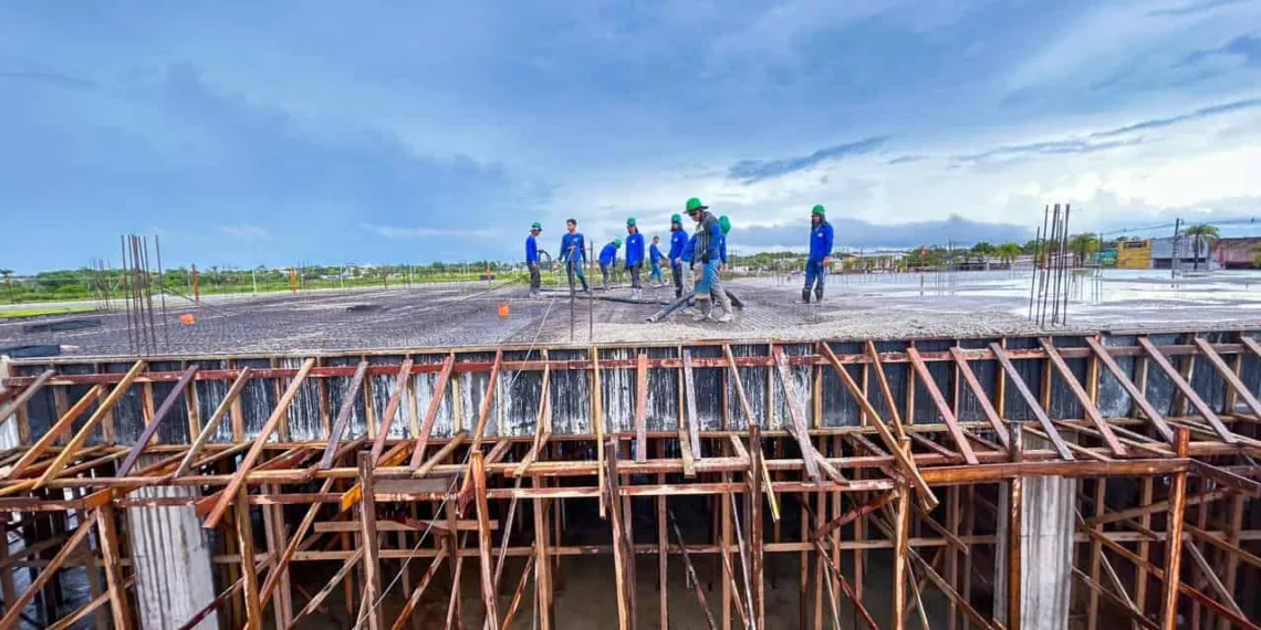 Obras estão a todo vapor na futura maternidade de Rio Branco, localizada na região do 2° Distrito. Foto: Luy Andriel/Seop