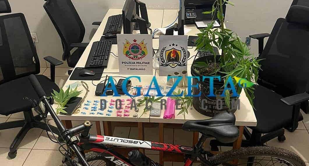 Plantação de maconha é apreendida em residência na capital acreana