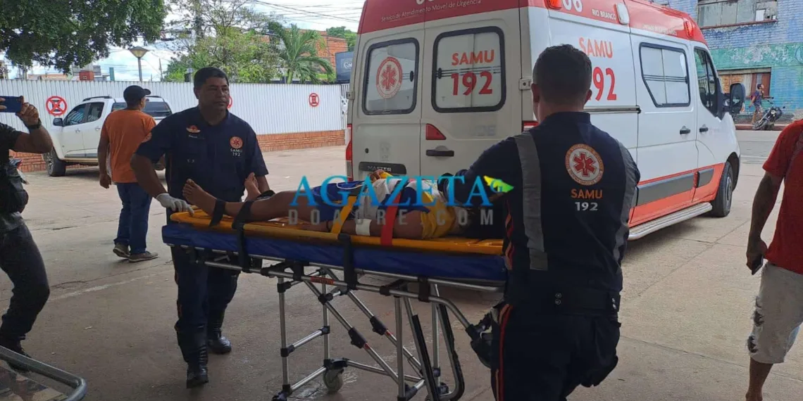 Criança é atropelada por motociclista no Segundo Distrito de Rio Branco após sair de escola