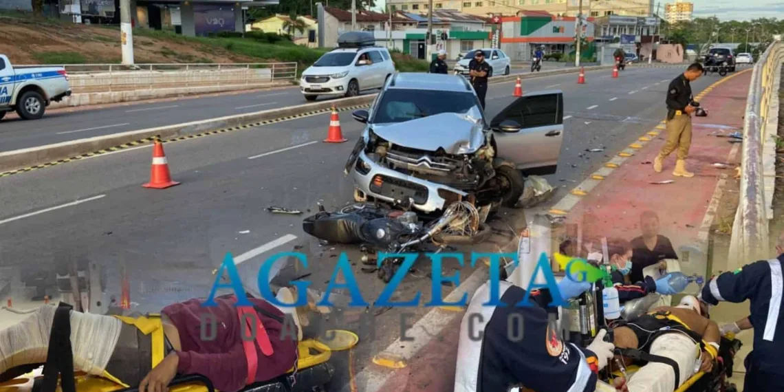 Menor que conduzia veículo provoca grave acidente e deixa vítima com traumatismo craniano