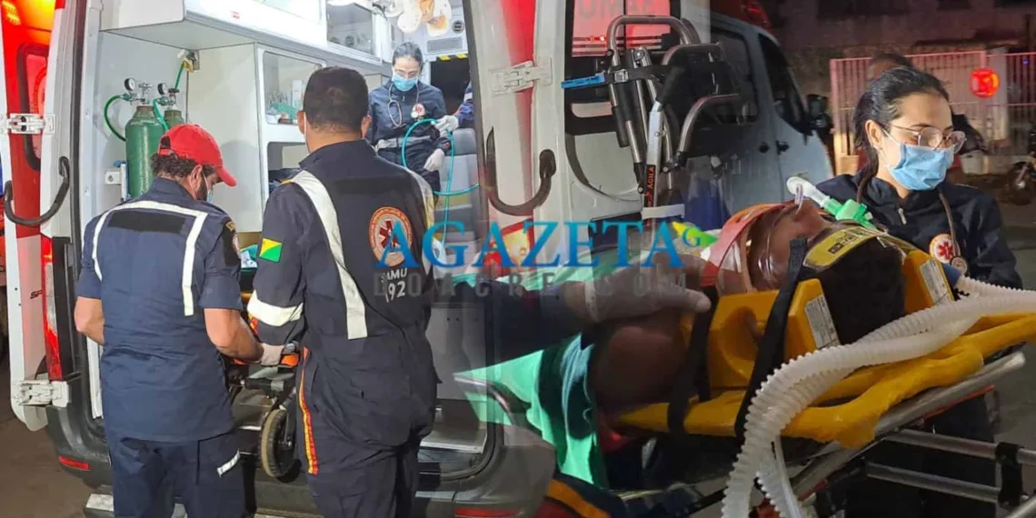 Motociclista fica em estado grave após desviar de cachorro e colidir contra árvore