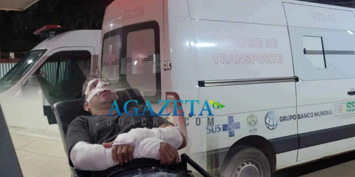 Mecânico fica gravemente ferido após colisão frontal entre motocicletas na BR-364; condutor da outra moto foge