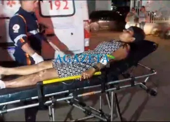 Mulher tem pé esquerdo dilacerado após sofrer acidente em Rio Branco