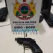 Homem é preso portando arma de fogo e munições