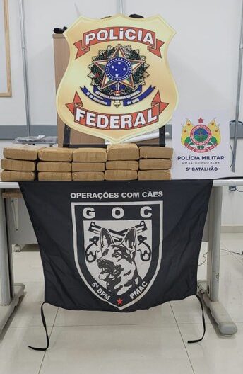 Polícia Federal apreende 20 quilos de drogas após recebimento de denúncia anônima