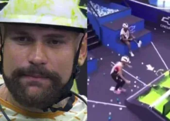 Vinicius Rodrigues demonstrou dificuldade durante a Prova do Líder no ‘BBB24’ – Reprodução/Globo Play/TV Globo
© Fornecido por Areavip