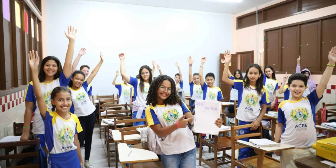 Alunos da rede estadual do Acre. Foto: Mardilson Gomes/SEE