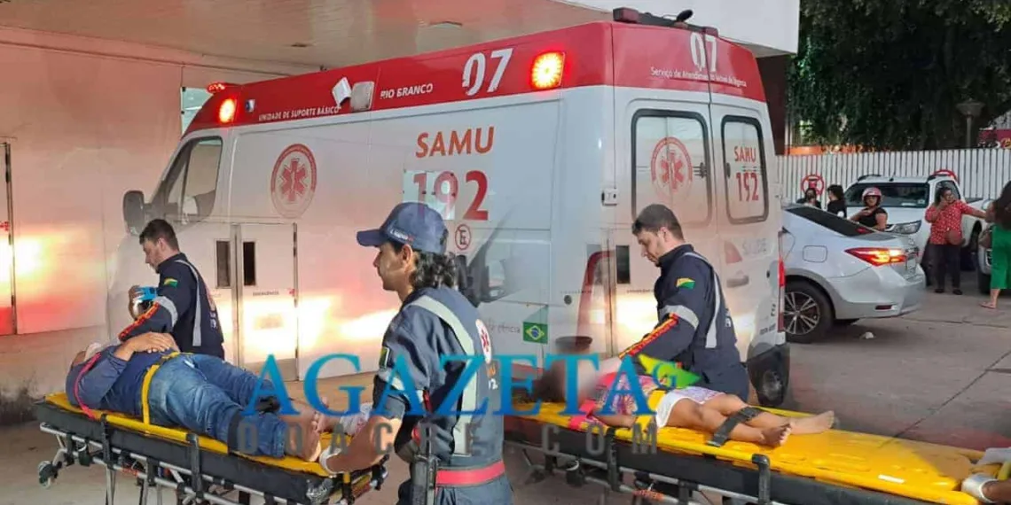 Acidente deixa pai e filha de cinco anos feridos na Estrada do Calafate