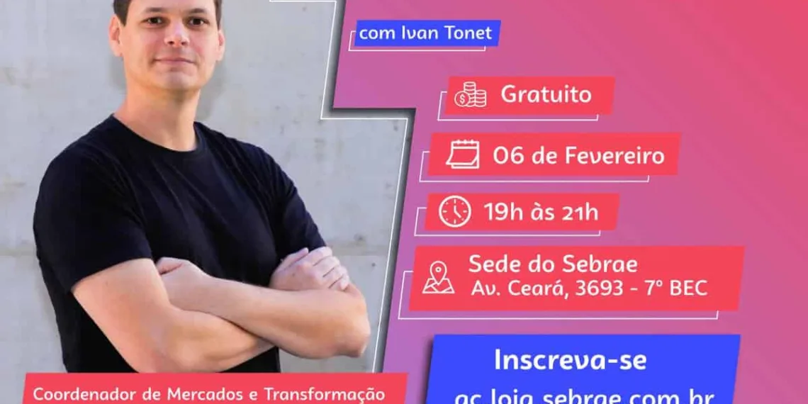Sebrae promove palestra de marketing digital com Ivan Tonet