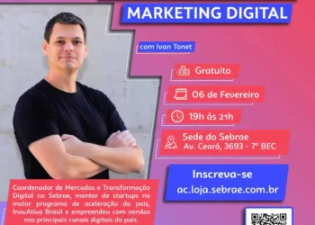 Sebrae promove palestra de marketing digital com Ivan Tonet