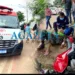 Militar é arremessado na calçada e fica ferido em acidente na Getúlio Vargas