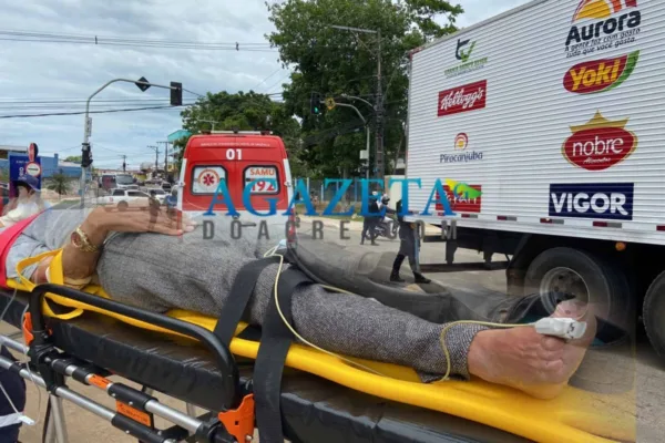 Idoso é atropelado por caminhão de frigorífico em rua movimentada de Rio Branco