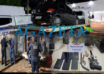 Dupla armada realiza arrastão em praça de Rio Branco; na fuga, bandidos levam carro de vítima