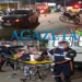 Motociclista fica ferido após colisão contra carro