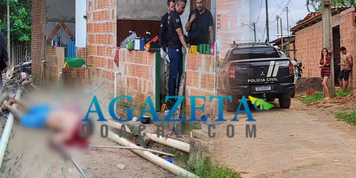 Homem é brutalmente assassinado em Rio Branco; criminosos tentaram degolar a vítima