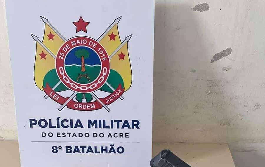 Polícia prende faccionado com arma e munições, no interior do Acre