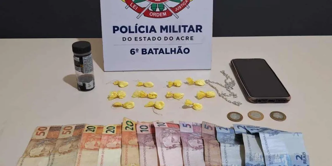 Polícia Militar prende homem por tráfico de drogas em Cruzeiro do Sul