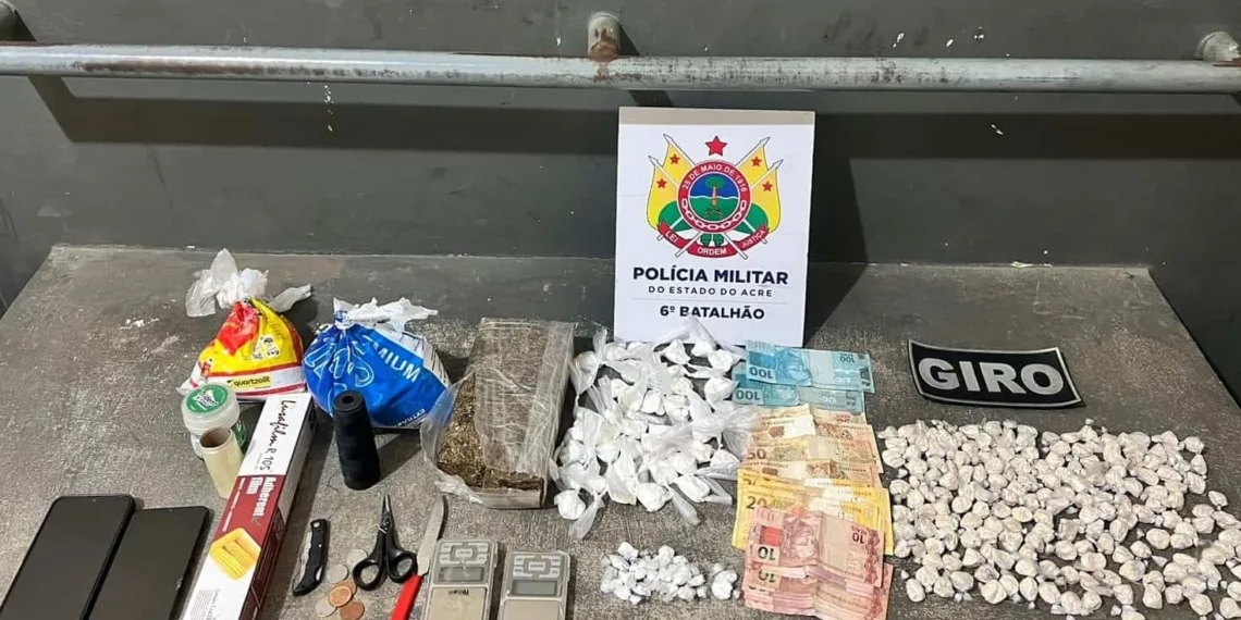 PM prende traficantes e desarticula 'boca de fumo', no interior do Acre