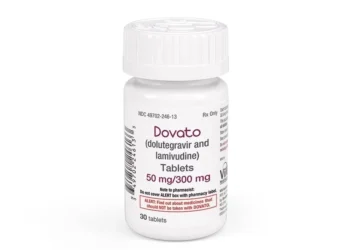 Dovato, uma combinação dos antirretrovirais dolutegravir e lamivudina em um único comprimido, simplifica a terapia para pessoas que vivem com o HIV. Foto: reprodução/internet