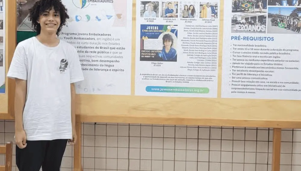 Jovem do Acre é selecionado em programa da embaixada dos Estados Unidos