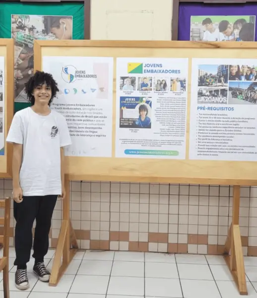 Jovem do Acre é selecionado em programa da embaixada dos Estados Unidos