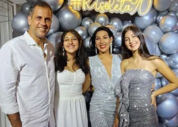 No dia 22 o vivas foi para Inacio Ernesto, que comemorou a chegada da nova idade ao lado da mulher Marina Lavocat e das filhas Helena e Elisa