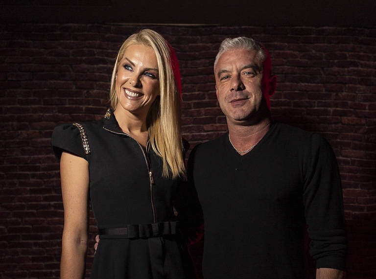 A apresentadora Ana Hickmann e o empresário Alexandre Correa em evento no Villagio JK, em São Paulo - Mathilde Missioneiro - 19.jun.2019/Folhapress