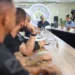Todas as forças de segurança participaram da coletiva. Foto: Dhárcules Pinheiro/Sejusp