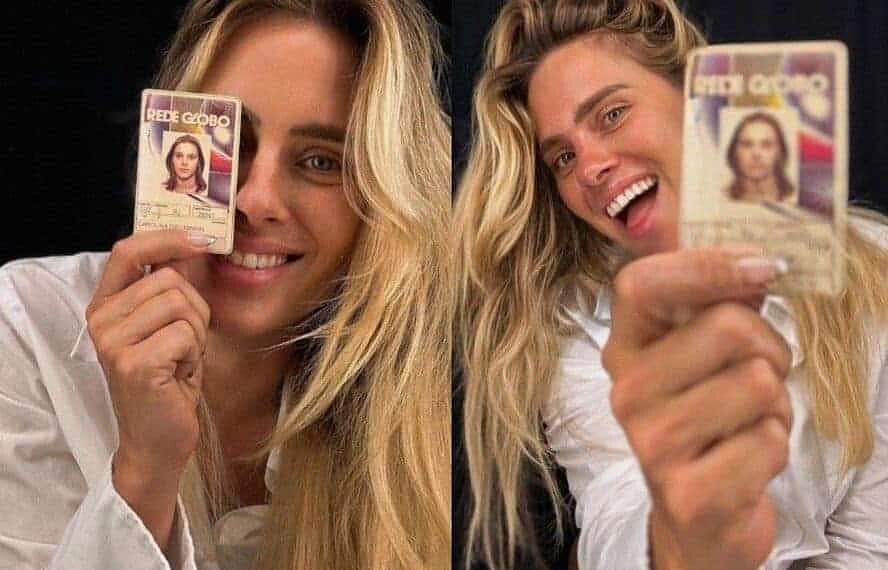 Carolina Dieckmann se despede da TV Globo — Foto: Reprodução