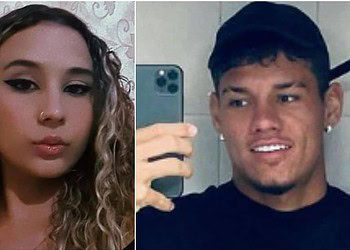 Lívia Gabriele da Silva Matos, de 19 anos, morreu após se encontrar com o jogador do sub-20 do Corinthians Dimas Cândido de Oliveira — Foto: Montagem/g1