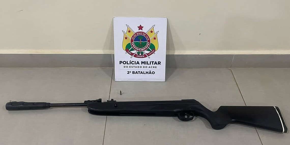 PM apreende arma de fogo no bairro Santa Inês