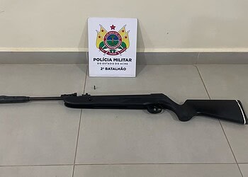 PM apreende arma de fogo no bairro Santa Inês