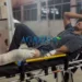 Homem dá entrada no PS após cair de telhado e quebrar a perna