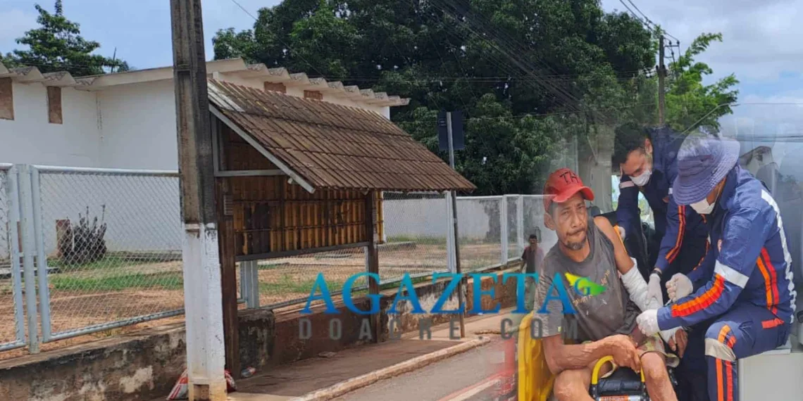 Homem é agredido a pauladas após se recusar a dar bebida a desconhecido em Rio Branco