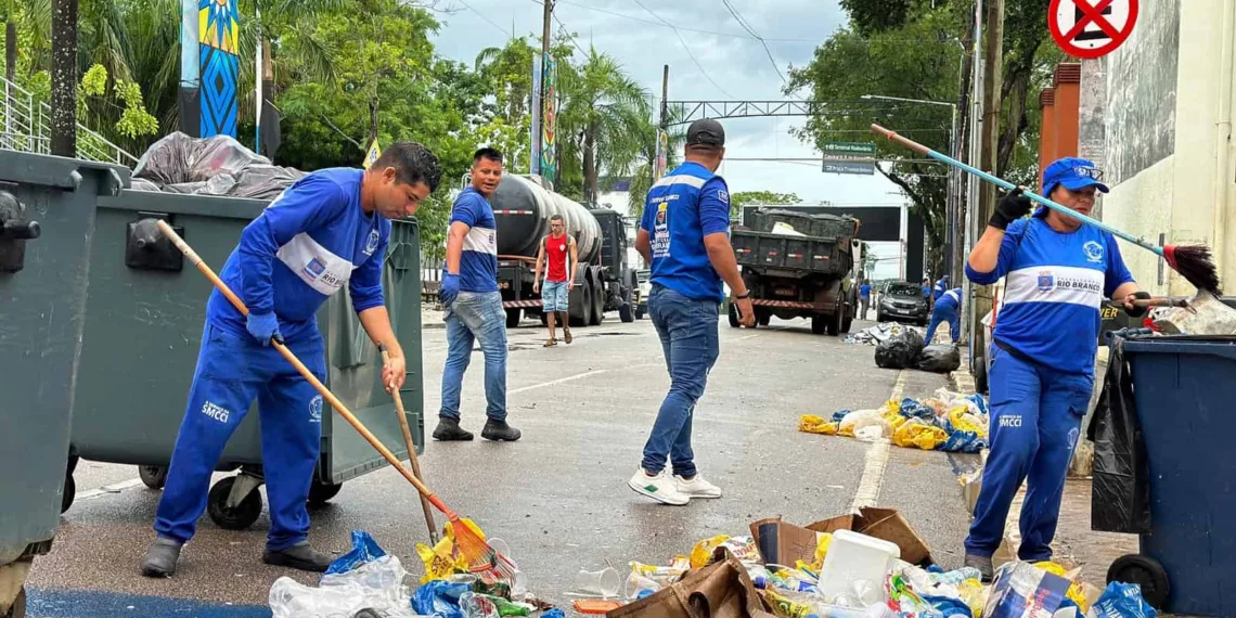 Mais de 25 toneladas de lixo foram recolhidas durante o Carnaval em Rio Branco