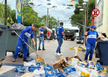 Mais de 25 toneladas de lixo foram recolhidas durante o Carnaval em Rio Branco