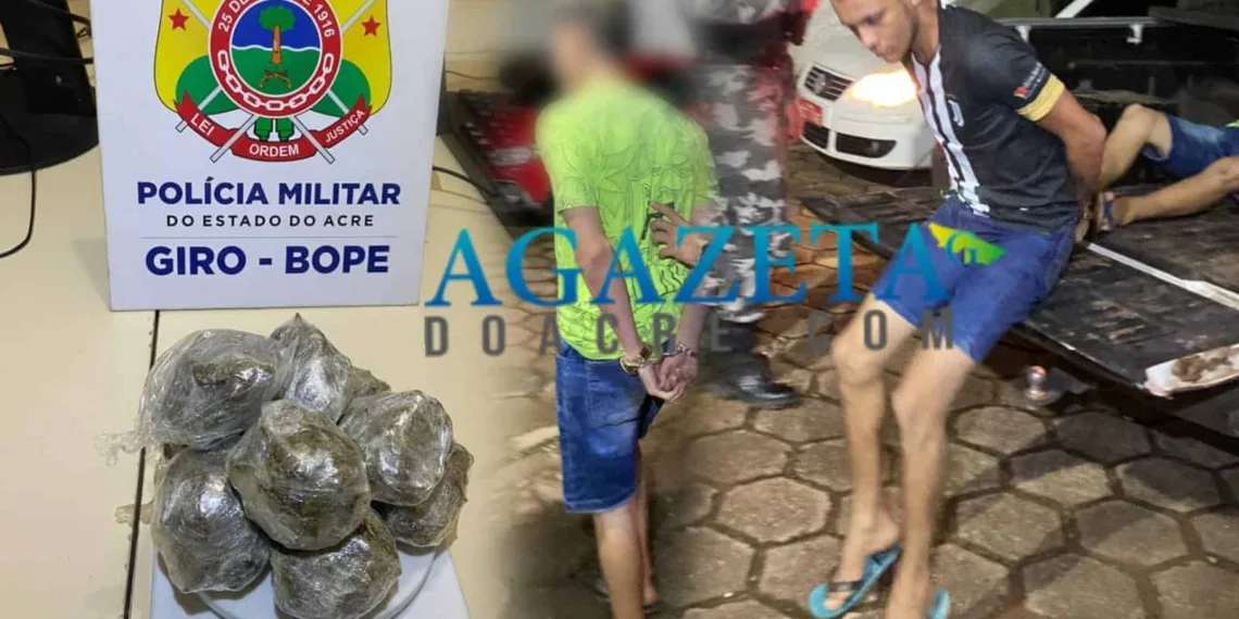Polícia Militar prende homem com drogas e apreende menor de 15 anos em Rio Branco