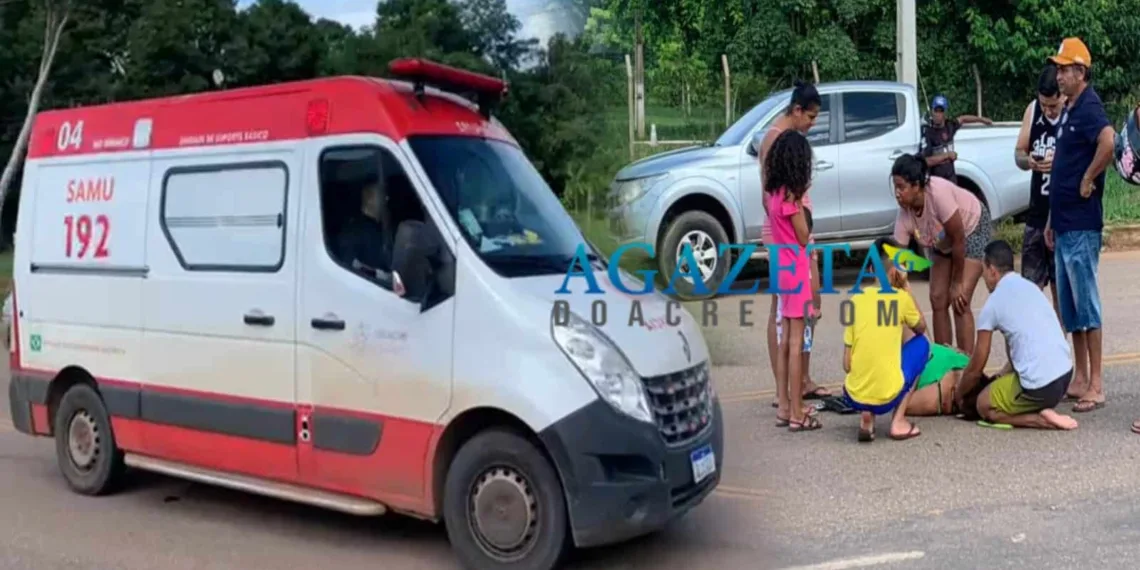 Homem atropela idosa na rodovia AC-40 e foge sem prestar socorro