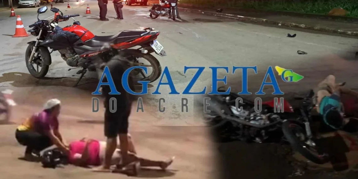 Colisão entre motos deixa motociclista ferido em Rio Branco